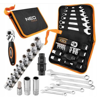 NEO TOOLS NEO Zestaw narzędzi do motocykla - 25 szt. - miękkie etui 10-500 NEO TOOLS NEO Zestaw narzędzi do motocykla - 25 szt. - miękkie etui 10-500