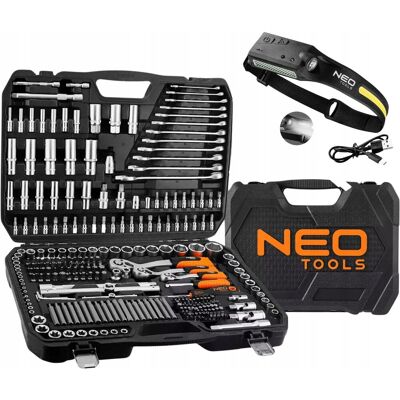 Inny producent NEO Zestaw Narzędzi Kluczy Nasadowych 300el + Latarka Czołowa Akumulatorowa Inny producent NEO Zestaw Narzędzi Kluczy Nasadowych 300el + Latarka Czołowa Akumulatorowa