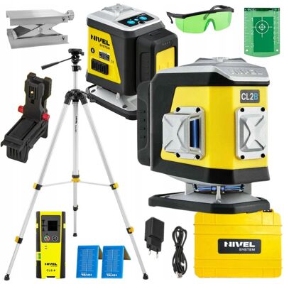 NIVEL SYSTEM CL2B LASER KRZYŻOWY 2x360 STATYW CZUJNIK CLS-4 NIVEL SYSTEM CL2B LASER KRZYŻOWY 2x360 STATYW CZUJNIK CLS-4
