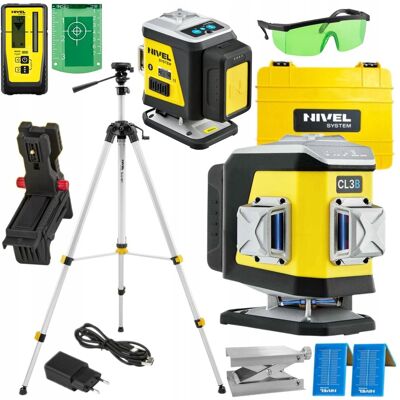 NIVEL SYSTEM CL3B LASER KRZYŻOWY 3x360 ZESTAW STATYW I CZUJNIK RD800 NIVEL SYSTEM CL3B LASER KRZYŻOWY 3x360 ZESTAW STATYW I CZUJNIK RD800