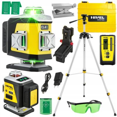 NIVEL SYSTEM CL4G LASER KRZYŻOWY 4x360 STATYW SJJ-M1EX CZUJNIK RD800 NIVEL SYSTEM CL4G LASER KRZYŻOWY 4x360 STATYW SJJ-M1EX CZUJNIK RD800