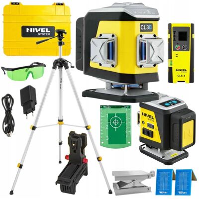 NIVEL SYSTEM LASER KRZYŻOWY 3D NIEBIESKI CL3B WALIZKA + STATYW SJJM1EX CLS4 NIVEL SYSTEM LASER KRZYŻOWY 3D NIEBIESKI CL3B WALIZKA + STATYW SJJM1EX CLS4