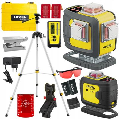 Nivel System Laser Krzyżowy 4D Czerwony Cl4D-R Walizka Statyw Sjjm1Ex Rd800 Nivel System Laser Krzyżowy 4D Czerwony Cl4D-R Walizka Statyw Sjjm1Ex Rd800