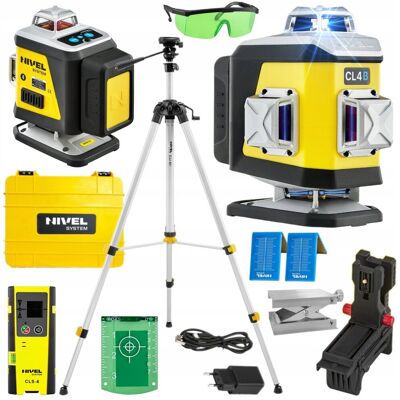 NIVEL SYSTEM LASER KRZYŻOWY 4D NIEBIESKI CL4B WALIZKA +STATYW SJJM1EX CLS4 NIVEL SYSTEM LASER KRZYŻOWY 4D NIEBIESKI CL4B WALIZKA +STATYW SJJM1EX CLS4