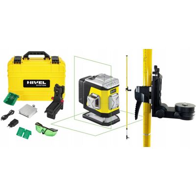 NIVEL SYSTEM NIVELSYSTEM CL2G LASER KRZYŻOWY 2x360 ZIELONY 30m TYCZKA NIVEL SYSTEM NIVELSYSTEM CL2G LASER KRZYŻOWY 2x360 ZIELONY 30m TYCZKA