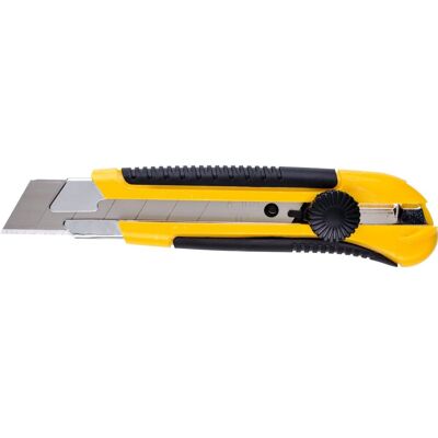 DREL Nóż Do Kartonów 25mm Tapeciak Metalowa Prowadnica Cutter Budowlany DREL Nóż Do Kartonów 25mm Tapeciak Metalowa Prowadnica Cutter Budowlany