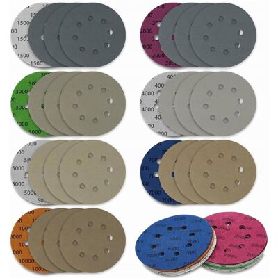 Inny producent PAPIER ŚCIERNY 125MM 28 SZTUK OKRĄGŁY ZESTAW TARCZ DO SZLIFIERKI MOKRO Inny producent PAPIER ŚCIERNY 125MM 28 SZTUK OKRĄGŁY ZESTAW TARCZ DO SZLIFIERKI MOKRO