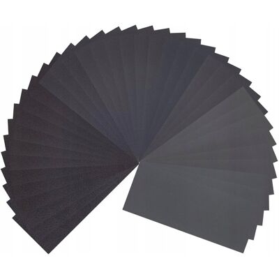 Inny producent PAPIER ŚCIERNY 36 SZTUK 23X9CM MOKRO SUCHO DREWNO METAL KAMIEŃ Inny producent PAPIER ŚCIERNY 36 SZTUK 23X9CM MOKRO SUCHO DREWNO METAL KAMIEŃ
