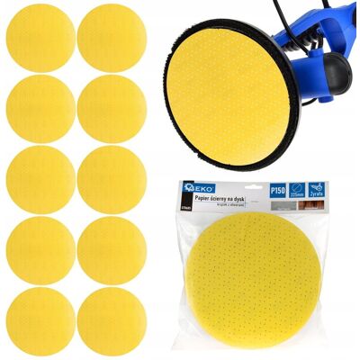 Geko Papier Ścierny Krążek Na Rzep Szlifierki Do Gipsu Żyrafy 225Mm P150 10Szt Geko Papier Ścierny Krążek Na Rzep Szlifierki Do Gipsu Żyrafy 225Mm P150 10Szt