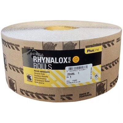 PAPIER ŚCIERNY ROLKA Indasa PLUS Rhynalox 115mm50m P150 PAPIER ŚCIERNY ROLKA Indasa PLUS Rhynalox 115mm50m P150
