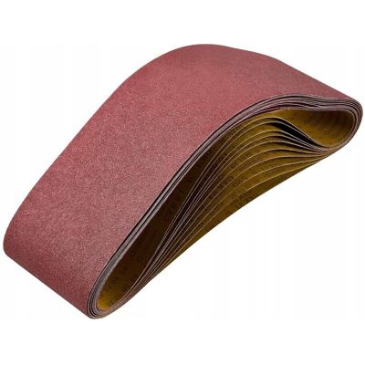 PASKI ŚCIERNE VEVOR 152X1219MM 10SZT 80 GRIT PAPIER ŚCIERNY DO SZLIFIERKI PASKI ŚCIERNE VEVOR 152X1219MM 10SZT 80 GRIT PAPIER ŚCIERNY DO SZLIFIERKI