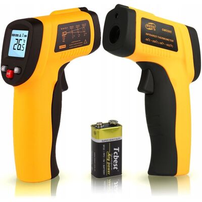 Benetech PIROMETR LASEROWY BEZDOTYKOWY -50+550°C EMISYJNOŚĆ Benetech PIROMETR LASEROWY BEZDOTYKOWY -50+550°C EMISYJNOŚĆ