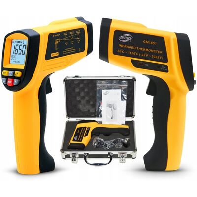 Benetech PIROMETR TERMOMETR LASEROWY BEZDOTYKOWY +1650° USB Benetech PIROMETR TERMOMETR LASEROWY BEZDOTYKOWY +1650° USB