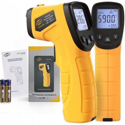 Benetech PIROMETR TERMOMETR LASEROWY BEZDOTYKOWY NA PODCZERWIEŃ EMISYJNOŚĆ -50 +590° Benetech PIROMETR TERMOMETR LASEROWY BEZDOTYKOWY NA PODCZERWIEŃ EMISYJNOŚĆ -50 +590°