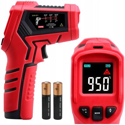Benetech PIROMETR TERMOMETR LASEROWY BEZDOTYKOWY NA PODCZERWIEŃ EMISYJNOŚĆ -50 +950° Benetech PIROMETR TERMOMETR LASEROWY BEZDOTYKOWY NA PODCZERWIEŃ EMISYJNOŚĆ -50 +950°