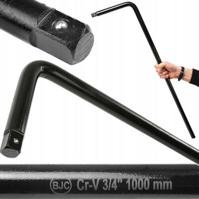 BJC Pokrętło Klucz Fajkowy Do Nasadek Kół Typ L 3/4' 3/4 Cala 1000Mm 100Cm BJC Pokrętło Klucz Fajkowy Do Nasadek Kół Typ L 3/4' 3/4 Cala 1000Mm 100Cm