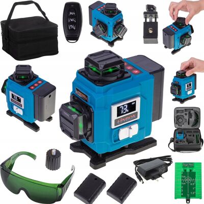 Linbox POZIOMICA LASEROWA 360° LASER KRZYŻOWY 4D ZESTAW OBROTOWE OKIENKA Linbox POZIOMICA LASEROWA 360° LASER KRZYŻOWY 4D ZESTAW OBROTOWE OKIENKA