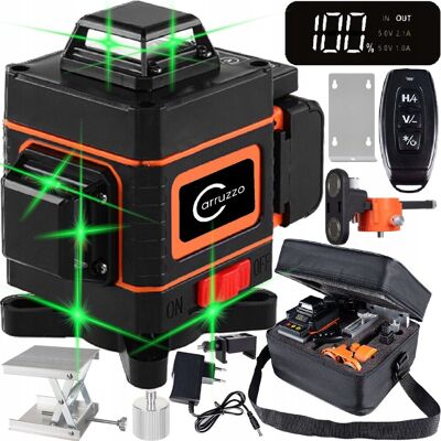 Gotel POZIOMICA LASEROWA 4D 360 PŁASZCYZNOWA LASER KRZYŻOWY 16 linii + AKCESORIA Gotel POZIOMICA LASEROWA 4D 360 PŁASZCYZNOWA LASER KRZYŻOWY 16 linii + AKCESORIA