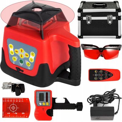Vevor Poziomica laserowa 4D płaszczyznowa 360° laser krzyżowy czerwony 500m Vevor Poziomica laserowa 4D płaszczyznowa 360° laser krzyżowy czerwony 500m