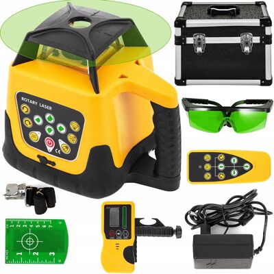 Vevor Poziomica laserowa 4D płaszczyznowa 360° laser krzyżowy zielony 500m Vevor Poziomica laserowa 4D płaszczyznowa 360° laser krzyżowy zielony 500m