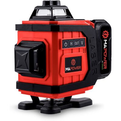 MAPOWER POZIOMICA LASEROWA LASER KRZYŻOWY 360 4D ZIELONY ELEKTRONICZNY KOMPENSATOR MAPOWER POZIOMICA LASEROWA LASER KRZYŻOWY 360 4D ZIELONY ELEKTRONICZNY KOMPENSATOR