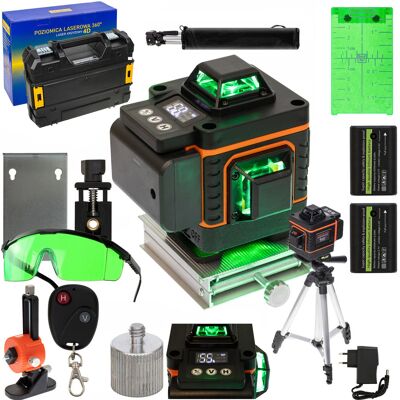 Poziomica laserowa LINBOX (Hilda) 360° 4D Z BLOKADĄ WAHADŁA WALIZKA Poziomica laserowa LINBOX (Hilda) 360° 4D Z BLOKADĄ WAHADŁA WALIZKA