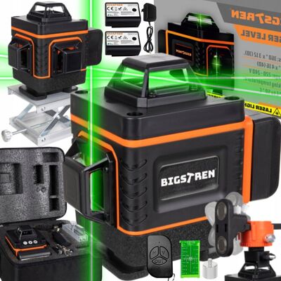 inna (Inny) Poziomica Laserowa Płaszczyznowa Laser Krzyżowy 16 Linii 4D 2x Aku Walizka inna (Inny) Poziomica Laserowa Płaszczyznowa Laser Krzyżowy 16 Linii 4D 2x Aku Walizka