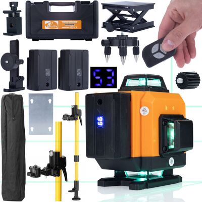 Inny producent Poziomica laserowa Rosfix Orange Tiger 16 linii ROT16L w walizce z zestawem + Tyczka / statyw 350cm do poziomicy laserowej Rosfix Inny producent Poziomica laserowa Rosfix Orange Tiger 16 linii ROT16L w walizce z zestawem + Tyczka / statyw 350cm do poziomicy laserowej Rosfix