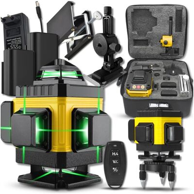Inny producent POZIOMNICA LASEROWA POZIOMICA 4D 16 LINII 360° LASER KRZYŻOWA PŁASZCZYZNOWA ZESTAW Inny producent POZIOMNICA LASEROWA POZIOMICA 4D 16 LINII 360° LASER KRZYŻOWA PŁASZCZYZNOWA ZESTAW