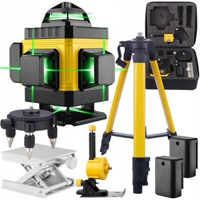 Inny producent POZIOMNICA LASEROWA POZIOMICA 4D 16 LINII KRZYŻOWA 360 LASER ZESTAW STATYW Inny producent POZIOMNICA LASEROWA POZIOMICA 4D 16 LINII KRZYŻOWA 360 LASER ZESTAW STATYW