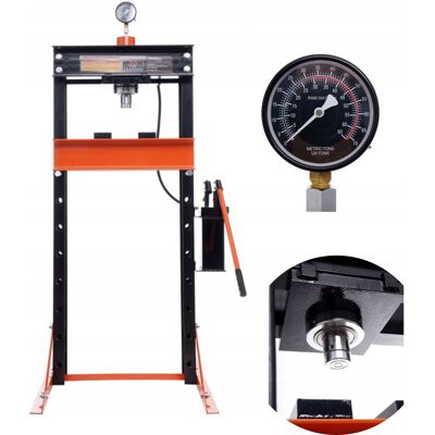KRAFT&DELE Prasa Hydrauliczna Pompa 20 T Warsztatowa Ręczna Siłownik Pompa 20 Ton D318 KRAFT&DELE Prasa Hydrauliczna Pompa 20 T Warsztatowa Ręczna Siłownik Pompa 20 Ton D318