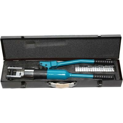 Praska hydrauliczna do zaciskania kabli 13t skok tłoka 20mm przekrój 15-240mm2 adaptery 16-240mm FORSAGE Praska hydrauliczna do zaciskania kabli 13t skok tłoka 20mm przekrój 15-240mm2 adaptery 16-240mm FORSAGE