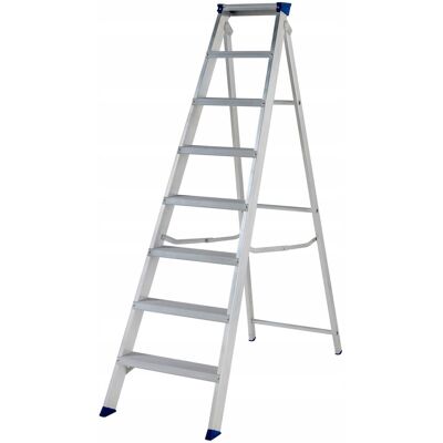 PROJESJONALNA Drabina rozstawna aluminiowa Werner 7140818 169cm do 150kg PROJESJONALNA Drabina rozstawna aluminiowa Werner 7140818 169cm do 150kg