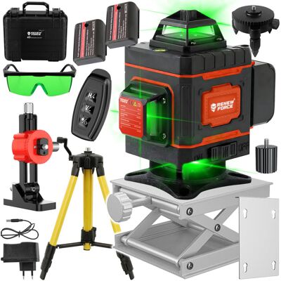 RENEW FORCE LASER KRZYŻOWY 360 STOPNI 16 LINII POZIOMICA LASEROWA PŁASZCZYZNOWA PILOT LL37P RENEW FORCE LASER KRZYŻOWY 360 STOPNI 16 LINII POZIOMICA LASEROWA PŁASZCZYZNOWA PILOT LL37P