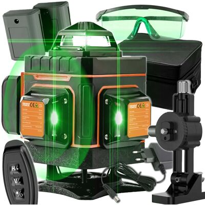 RENEW FORCE POZIOMICA LASEROWA PŁASZCZYZNOWA LASER KRZYŻOWY 4D 16 LINII WALIZKA 2x AK LL47P RENEW FORCE POZIOMICA LASEROWA PŁASZCZYZNOWA LASER KRZYŻOWY 4D 16 LINII WALIZKA 2x AK LL47P