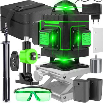 RENEW FORCE POZIOMICA LASEROWA PŁASZCZYZNOWA LASER KRZYŻOWY 4D 16 LINII WALIZKA 2x AKU LL28 RENEW FORCE POZIOMICA LASEROWA PŁASZCZYZNOWA LASER KRZYŻOWY 4D 16 LINII WALIZKA 2x AKU LL28