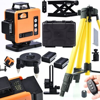 Inny producent Rosfix Poziomica Laserowa Orange Tiger 16 Linii ROT16L-L – Samopoziomowanie i Stabilność Zestaw z Statywem 43-120cm Wodoodporność IP54 Inny producent Rosfix Poziomica Laserowa Orange Tiger 16 Linii ROT16L-L – Samopoziomowanie i Stabilność Zestaw z Statywem 43-120cm Wodoodporność IP54