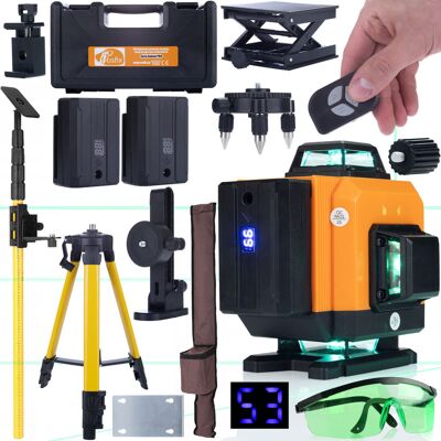 Inny producent Rosfix Poziomica Laserowa Orange Tiger 16 Linii ROT16L – Samopoziomowanie 16 Linii Laserowych W Zestawie z Tyczką i Statywem Inny producent Rosfix Poziomica Laserowa Orange Tiger 16 Linii ROT16L – Samopoziomowanie 16 Linii Laserowych W Zestawie z Tyczką i Statywem