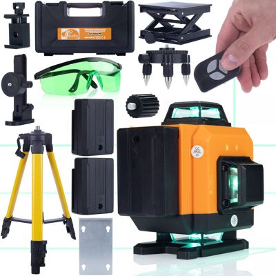 Inny producent Rosfix Poziomica Laserowa Orange Tiger ROT16L – 16 Linii Laserowych Statyw 43–120 cm z Pokrowcem Zielone Okulary Zabezpieczające Inny producent Rosfix Poziomica Laserowa Orange Tiger ROT16L – 16 Linii Laserowych Statyw 43–120 cm z Pokrowcem Zielone Okulary Zabezpieczające