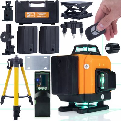 Inny producent Rosfix Poziomica laserowa Rosfix Orange Tiger 16 linii ROT16L+Statyw 43-120cm do poziomicy laserowej+Detektor wiązki odbiornik Inny producent Rosfix Poziomica laserowa Rosfix Orange Tiger 16 linii ROT16L+Statyw 43-120cm do poziomicy laserowej+Detektor wiązki odbiornik