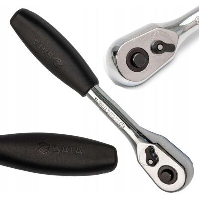 Sata Grzechotka Szybkomocująca Do Nasadek Prosta 3/8' Dwukierunkowa 250mm Sata Grzechotka Szybkomocująca Do Nasadek Prosta 3/8' Dwukierunkowa 250mm