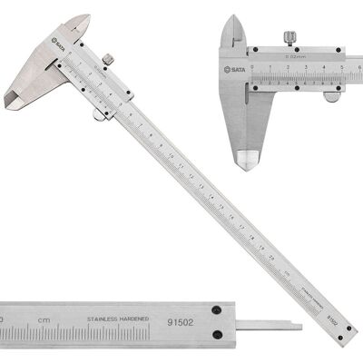 Sata Suwmiarka Noniuszowa Stal Nierdzewna 0,03 mm 200 mm 91502 Sata Suwmiarka Noniuszowa Stal Nierdzewna 0,03 mm 200 mm 91502