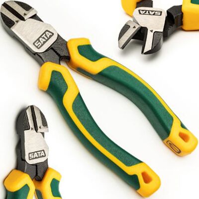 Sata Szczypce Tnące Diagonalne o Dużym Przełożeniu Seria Best Pliers 5' 125 mm Sata Szczypce Tnące Diagonalne o Dużym Przełożeniu Seria Best Pliers 5' 125 mm