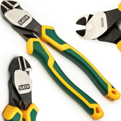 Sata Szczypce Tnące Diagonalne o Dużym Przełożeniu Seria Best Pliers 7' 180 mm Sata Szczypce Tnące Diagonalne o Dużym Przełożeniu Seria Best Pliers 7' 180 mm