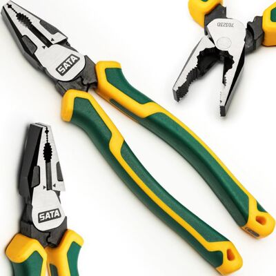 SATA Szczypce Uniwersalne Kombinerki Seria Best Pliers 8' 200 mm SATA Szczypce Uniwersalne Kombinerki Seria Best Pliers 8' 200 mm