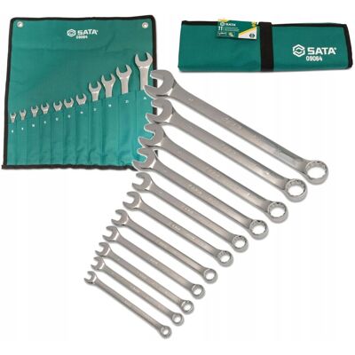 Sata Zestaw 11 Kluczy Płasko-Oczkowych W Saszetce Płachta St09064Sj 8-24Mm Sata Zestaw 11 Kluczy Płasko-Oczkowych W Saszetce Płachta St09064Sj 8-24Mm