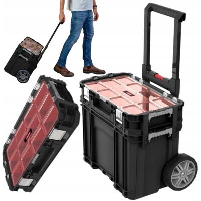 SKRZYNIA NARZĘDZIOWA, WARSZTATOWA MODUŁ NA KÓŁKACH PRO CONNECT CART - KETER SKRZYNIA NARZĘDZIOWA, WARSZTATOWA MODUŁ NA KÓŁKACH PRO CONNECT CART - KETER