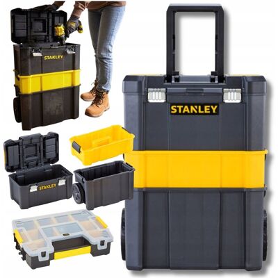 Inny producent Skrzynka Narzędziowa Na Kółkach Stanley Duża Skrzynia Modułowa + Organizer Inny producent Skrzynka Narzędziowa Na Kółkach Stanley Duża Skrzynia Modułowa + Organizer