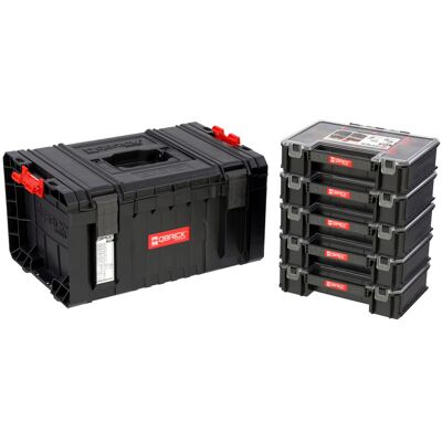 Botle Skrzynka narzędziowa z 5 organizerami modułowa PRO Botle Skrzynka narzędziowa z 5 organizerami modułowa PRO