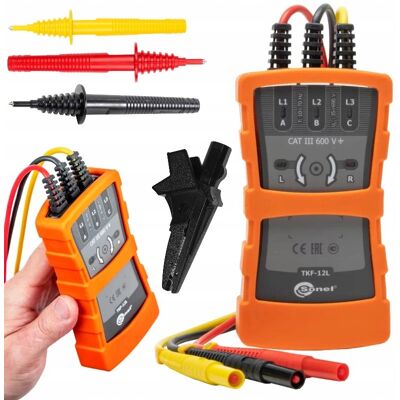 Sonel Tkf-12l Tester Kolejności Faz Led-Owe Wskaźniki Obecności Napięcia Sonel Tkf-12l Tester Kolejności Faz Led-Owe Wskaźniki Obecności Napięcia